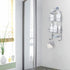 Hanging Shower Caddy, Maxdoux Bathroom Storage Rack Over Shower Head Aluminum 100% Anti-Rust Shower Organizer With Basket for Soap and 2 Hooks, Extra Wide Shower Storage for Shampoo, Conditioner, Gray