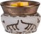 NALATI SUNPIN Electric 2 in 1 Wax Warmer for Scented Wax,Ceramic Candle Warmer,Home Fragrance Diffuser,Aroma Decor for Bedroom Living Room (Golden Gray)