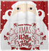 Xmas Holly Jolly Shower Curtain Festive Cute Cartoon Santa Claus with Many Gifts Merry Christmas Shower Curtains Happy New Year Shower Curtain Set with 12 Hooks 60 X 71