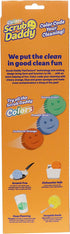 Scrub Daddy Sponge Set - Colors - Scratch-Free Sponges for Dishes and Home, Odor Resistant, Soft in Warm Water, Firm in Cold, Deep Cleaning, Dishwasher Safe, Multi-use, Functional, Ergonomic, 3ct