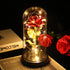 Roses Gift for Her, Birthday Gifts for Women Mom,, Rainbow Rose in Glass Dome with LED Light, Unique Love Gifts for Mom,Wife, Gift for Mothers Day,Valentines Gifts for Girlfriend