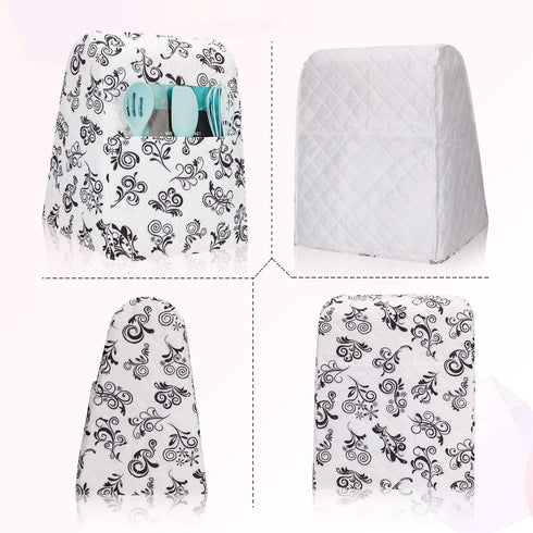 Stand Mixer Cover with Pocket Compatible 4.5-6 Quart Kitchen Aid Mixer, Mixer Covers Fits All Tilt Head & Bowl Lift Models, Kitchen Small Appliance Cover JJZ584