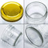 Encheng 4 oz Clear Glass Jars With Lids(Golden),Small Spice Jars For Herb,Jelly,Jams,Wide Mouth Mason Jars Canning Jars For Kitchen Storage 20 Pack ¦ ¦