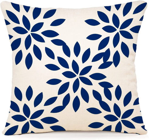 YCOLL Pillow Covers 18x18 Modern Sofa Throw Pillow Cover, Decorative Outdoor Linen Fabric Pillow Case for Chair Sofa Couch Bed Car