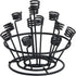 Oenophilia Bottle Stopper Bouquet, Black Metal, Wine Bottle Stopper Holder, Wine Gifts