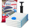 Spacesaver Premium Vacuum Storage Bags. 80% More Storage! Hand-Pump for Travel! Double-Zip Seal and Triple Seal Valve! Vacuum Sealer Bags for Comforters, Blankets, Bedding, Clothing! (Medium 4-Pack)