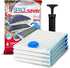 Spacesaver Premium Vacuum Storage Bags. 80% More Storage! Hand-Pump for Travel! Double-Zip Seal and Triple Seal Valve! Vacuum Sealer Bags for Comforters, Blankets, Bedding, Clothing! (Medium 4-Pack)