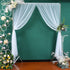 White Sheer Backdrop Curtains Tulle Backdrop Curtain for Parties Wedding Baby Shower Bridal Shower Birthday Party Photo Background Decorations 10 ft X 8 ft