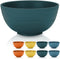 Kyraton Plastic Cereal Bowls 8 Pieces, Unbreakable And Reusable Light Weight Bowl For Rice Noodle Soup Snack Salad Fruit BPA Free Dishwasher Safe (Dark Green)