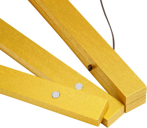 Magnetic Poster Hanger Frame 24 Inch Wide, Gold, Strong Magnet, Premium Wood and Quick Assembly, Wall Hanging Wooden Frame for Posters, Scroll, Picture, Print, 24x36 24x30 24x32