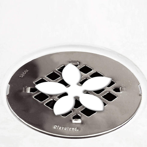 DrainWig Shower Drain Protectors as Seen on Shark Tank, Disposable Hair Catchers, Flower, Pack of 4