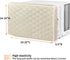 Homydom AC Cover Indoor, Air Conditioner Cover Inside AC Unit Cover Double Insulation Defender, High Elasticity, Light Yellow M-25"x 16"x 3.5"(L x H x D)