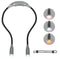 Book Light, Book Light for Reading in Bed, Fast Recharge, Neck Reading Light Slim with 3 Modes, Super Flexy, Hands Free Versatile Neck Light, Up to 70 Hours.Gift for Knitting, Sewing, Camping(Grey)