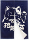 MYRU Lucky Cat Japanese Curtain Noren Japanese Curtain Doorway,33"x47"(Style C)