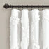 Lush Decor Avon Window Curtain Panel for Living Room, Dining Room, Bedroom (Single Curtain), 84? x 54?, White