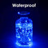 SANJICHA Blue Outdoor Solar String Lights, 2-Pack Each 72FT 200LED Super Bright Solar Lights Outdoor, Waterproof Copper Wire 8 Modes Solar Fairy Lights for Garden Patio Tree Party Wedding (Blue)
