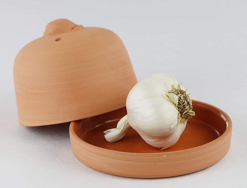 Eurita by Reston Lloyd Terra Cotta Garlic Roaster, Natural