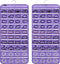 ANZORG 80 Zippered Pockets Hanging Jewelry Organizer for Holding Jewelries Dual-Sided Accessory Display Holder for Earrings Bracelets Rings (80 Zippered Pockets-Purple)