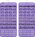 ANZORG 80 Zippered Pockets Hanging Jewelry Organizer for Holding Jewelries Dual-Sided Accessory Display Holder for Earrings Bracelets Rings (80 Zippered Pockets-Purple)
