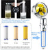 2Pack High Pressure Shower Heads, Turbocharged Water Saving Shower Head, Handheld Turbo Fan Showerhead, 360 Degrees Rotating Propeller Shower Head Nozzle with Filter and Pause Switch