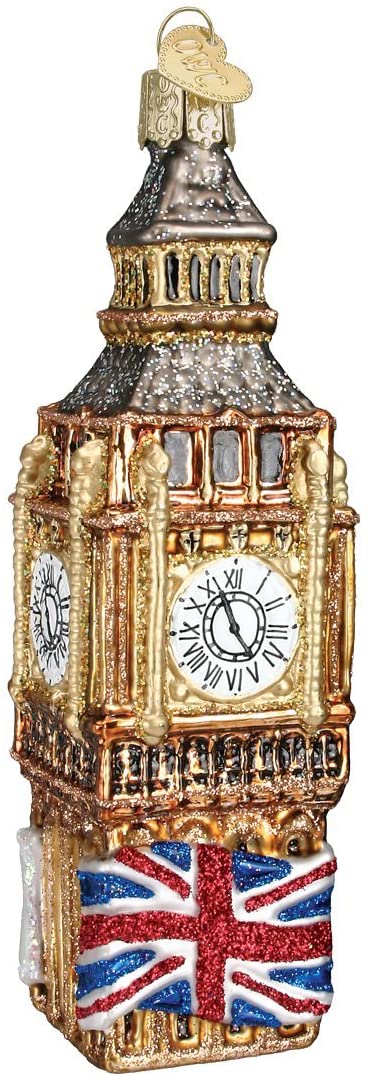 Old World Christmas Cities, Places and Landmarks Glass Blown Ornaments for Christmas Tree Big Ben
