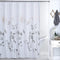 Shower Curtain Grey Polyester Fabric Bathroom Curtain Waterproof Shower Curtains ,72 X 72 INCH (Grey)