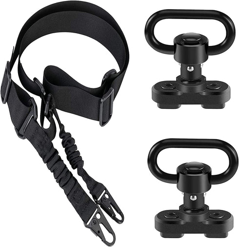 Pecawen 2 Point Traditional Sling Quick Adjust Sling with QD Sling Mount for Mloc System