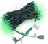 50ft 100 Count Green LED Christmas Lights Outdoor Indoor, Commercial Grade Green Wire, 5mm Wide Angle St. Patrick's Day Light Halloween Mini String Lights Outdoor Waterproof for Tree, Garland, UL
