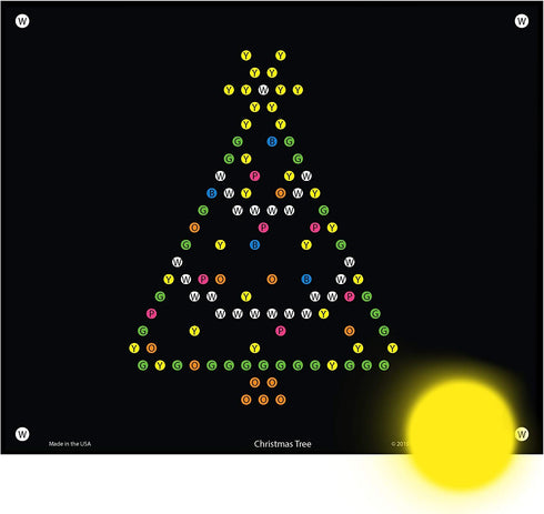 IllumiPeg Holiday Refill templates for Basic Fun Lite Brite Ultimate Classic (10 Sheets, 7x8)