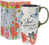 Topadorn 17 OZ. Ceramic Coffee Mug Travel Cup with Handle Sealed Lid and Color Box