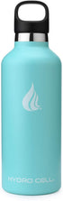Hydro Cell Stainless Steel Water Bottle with Straw & Standard Mouth Lids (32oz 24oz 20oz 16oz) - Keeps Liquids Hot or Cold with Double Wall Vacuum Insulated Sweat Proof Sport Design (Teal 32oz)*