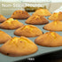 Silicone Muffin Brownie Baking Mould, XL Reusable Cupcake Pan BPA-Free Non-Toxic Moulds, Cold & Heat Resistant Bakeware Pans, Dishwasher Safe, 20 Round Cavities