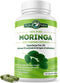 Moringa Capsules by Pura Vida Moringa | Organic Moringa Powder | Natural Anti-Inflammatory. Energy, Metabolism, & Immune Support. Single Origin Moringa Leaf Powder. 120ct. 500mg Caps.