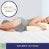 Half Moon Bolster Pillow, Knee Pillows for Sleeping, Supportive Memory Foam Pillow - Soft Yet Firm - Use for Neck, Leg, Lumbar Pillow, Lower Back, Knee Bolster, Oeko-TEX Cotton Quality