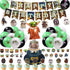 Birthday Decorations, Birthday Party Supplies with Foil Baby Yoda Balloon, Happy Birthday Banner, Cake Toppers, Balloons, Hanging Swirl, Stickers Party Decorations for Kids Boys Party