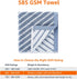Amazon Basics Reversible Diagonal Stripe Jacquard Washcloths - 6-Pack, Clear Skies / True Blue