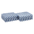 Amazon Basics Reversible Diagonal Stripe Jacquard Washcloths - 6-Pack, Clear Skies / True Blue