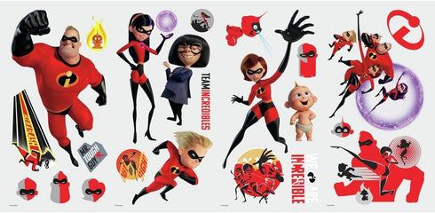 RoomMates RMK3800SCS Incredibles 2 Giant Peel and Stick Wall Decals