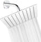 HBGEWO Shower Head, 8 Inch High Pressure Rain Shower Head, Pressure Boosting Shower Head, Awesome Shower Experience, Stainless Steel Rainfall Square Shower Head (Brushed Nickel)
