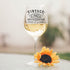 Vintage 1942 Printed 16oz Stemmed Wine Glass - 80th Birthday Aged to Perfection - 80 years old gifts