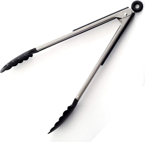Norpro 12-Inch Grip-EZ Tongs, 12 Inch, Silver