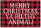 DAYLIPILLOW Red Black Buffalo Check Plaid Doormat - Merry Christmas Ya Filthy Animal Doormat Welcome Outdoor Door Mat 23.6" x 15.7"