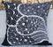 TangDepot Set of 2 100% Cotton Floral/Flower Printcloth Decorative Throw Pillow Covers Cushion Covers - (20"x20" 2 Pieces, S38 Black Peacock)