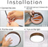 LED Flush Mount Ceiling Light Fixture 24W 3 Color 3000K/4000K/6000K Adjustable Ceiling Light 10 inch Farmhouse Light Fixture for Hallway Bathroom Kitchen Bedroom