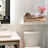 CuffUp Bathroom Decor Box,2 Sides Signs Farmhouse Bathroom Decor Toilet Paper Storage Larger Box 15.2W 6.4DRustic Farmhouse Home Decor for Livingroom Kitchen,Counter Table Decor