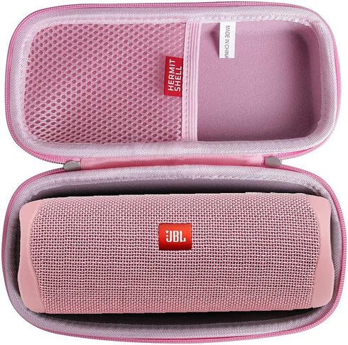 Hermitshell Hard Travel Case Fits JBL FLIP 5 / JBL FLIP 6 Waterproof Portable Bluetooth Speaker (Pink)