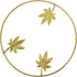 Tinsow 9.5 Inch Iron Wall Sculptures,Gold Metal Ginkgo, Maple, Monstera Leaf Wall Decor Round Wall Ornaments,Easy Installation Great for Bedroom Hanging Parts Hotel Wall Decoration (Gold, 4)