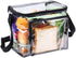 Clear Lunch Bag See Through Lunch Box with Adjustable Strap and Front Storage Compartment Transparent Lunch Bags For Men and Women for Work