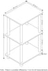 FURINNO Turn-N-Tube 2 Space Shelf, Walnut/Brown