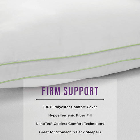 SensorPEDIC SofLOFT Density Pillow 2 Pack, Standard, Firm 2 Count